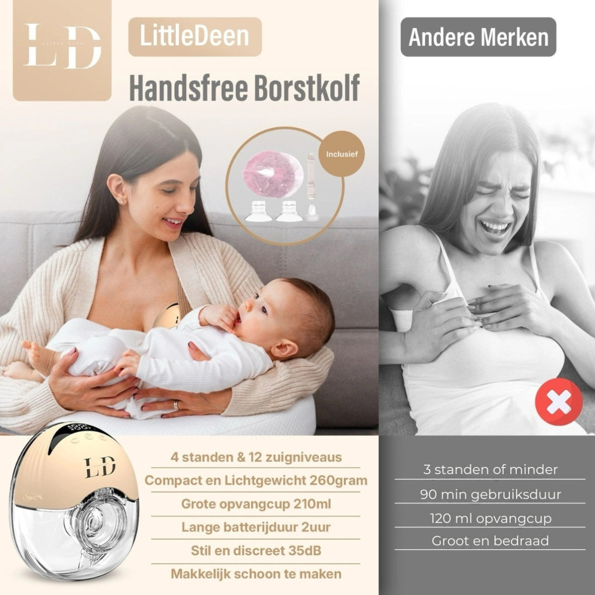 Handsfree Borstkolf
